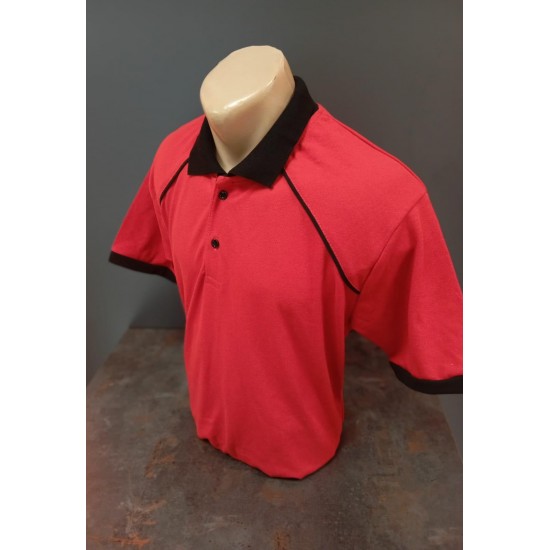 Kelebek Model Polo Yaka Kırmızı Lakos